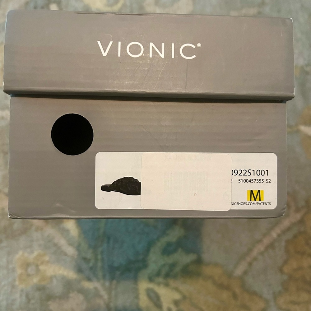 Black Vionic Braided Cross Strap Slides Kalina, S… - image 8